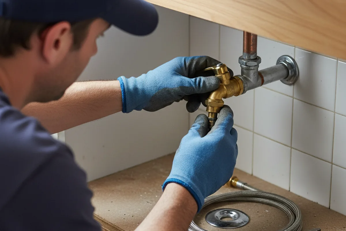 Shutoff valve and fitting work during Emergency Plumbing in Pacolet